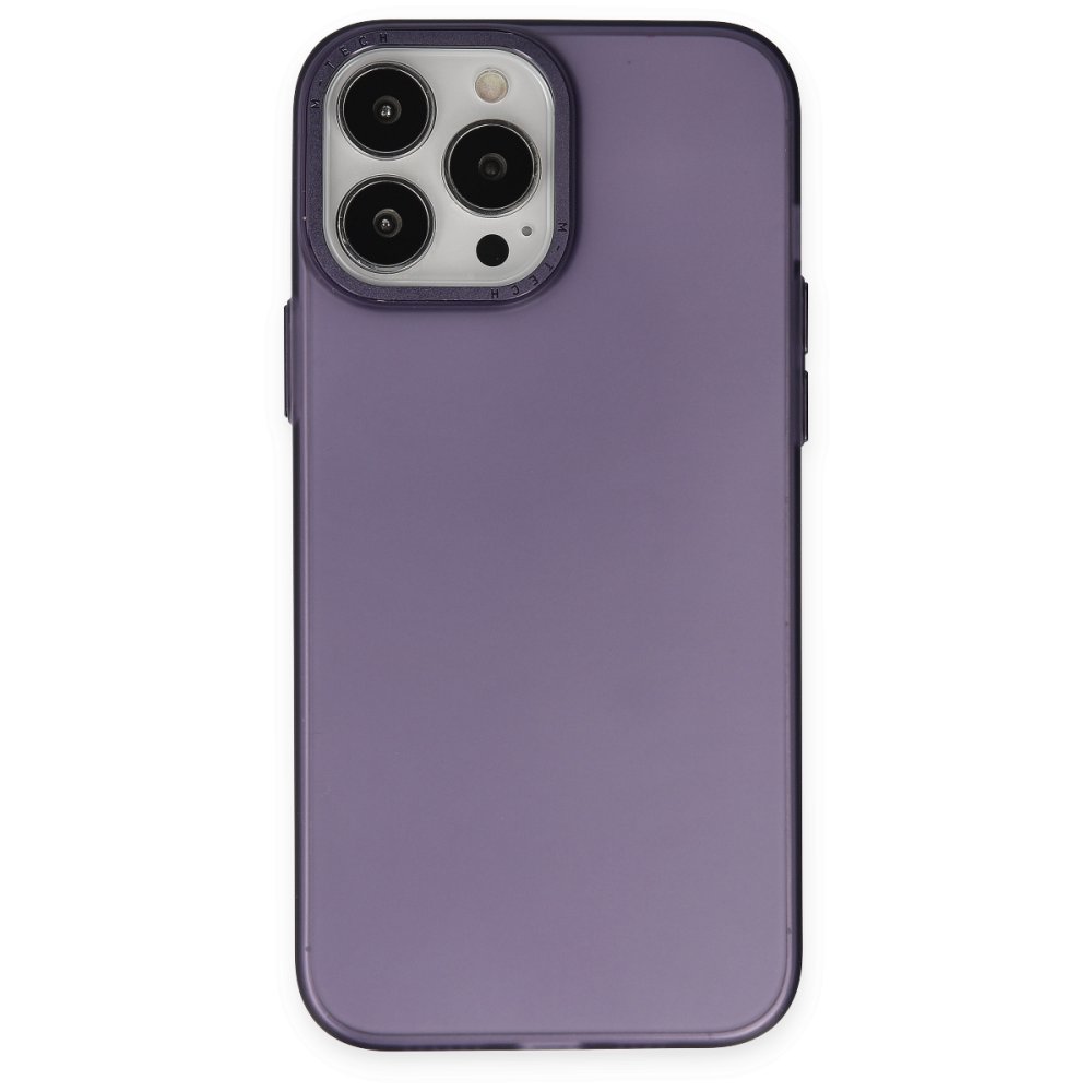 Newface iPhone 14 Pro Kılıf Modos Metal Kapak - Derin Mor