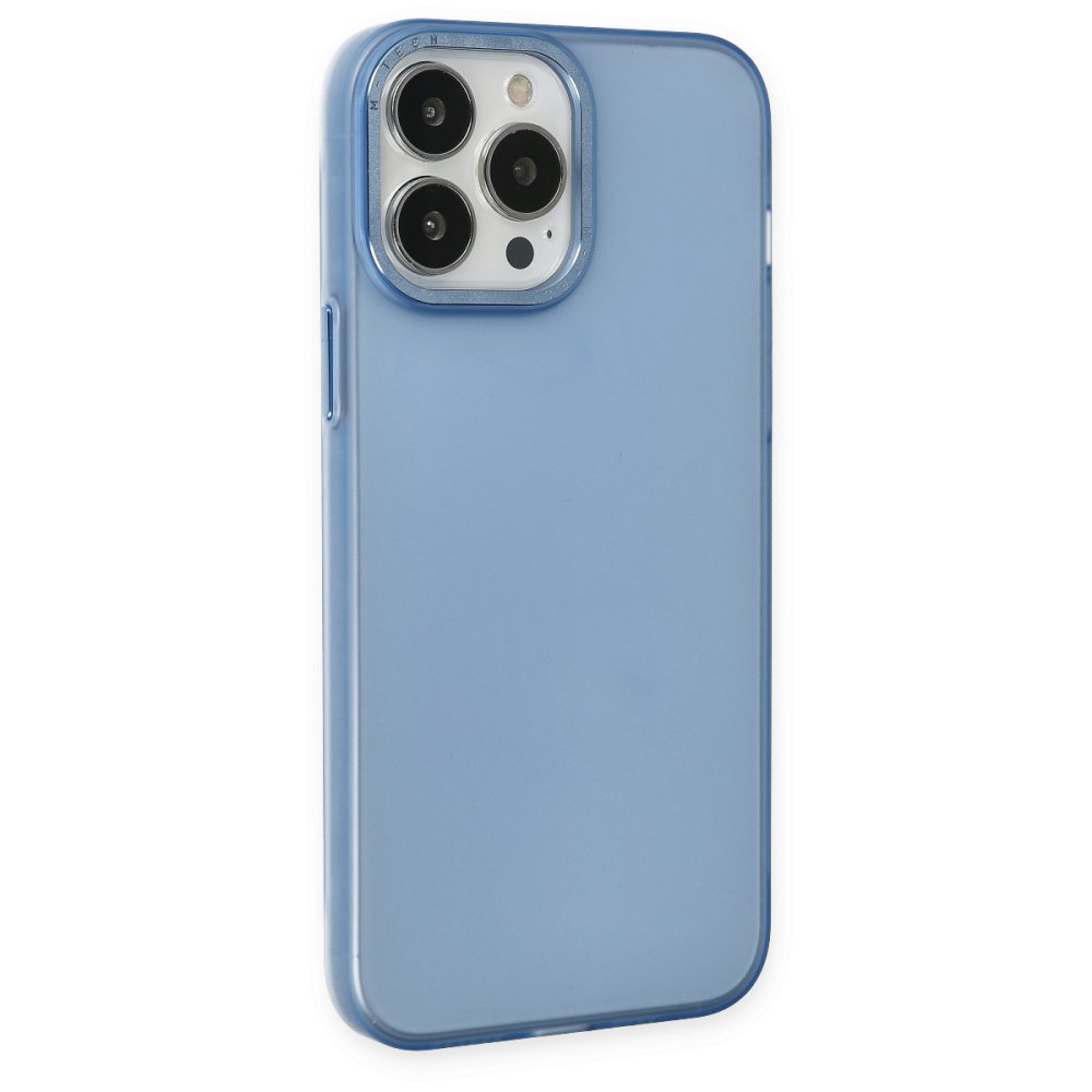 Newface iPhone 14 Pro Kılıf Modos Metal Kapak - Mavi