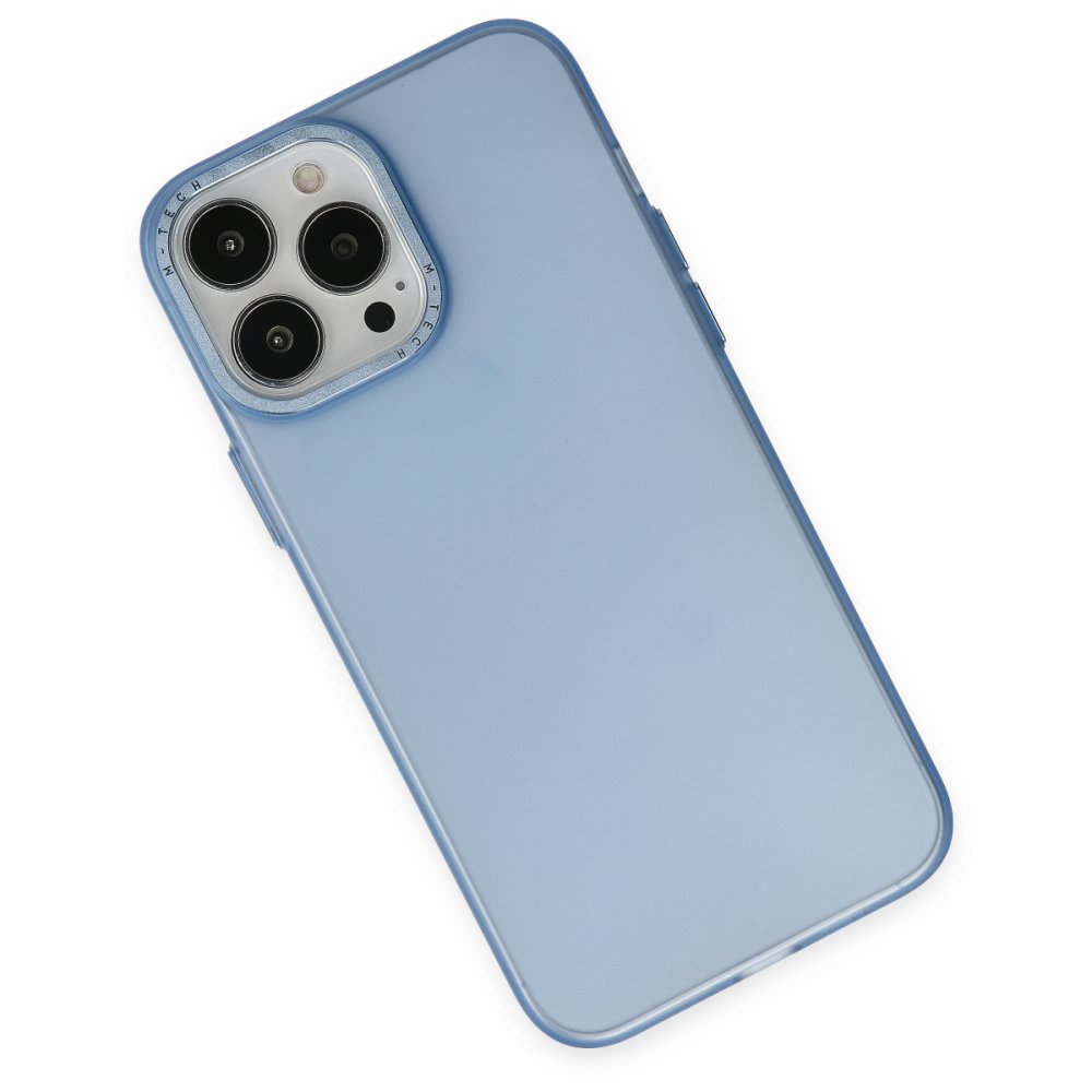 Newface iPhone 14 Pro Kılıf Modos Metal Kapak - Mavi