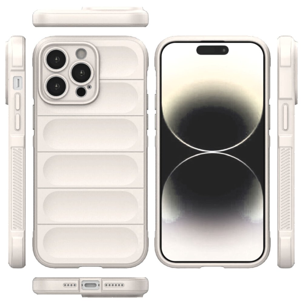Newface iPhone 14 Pro Kılıf Optimum Silikon - Krem