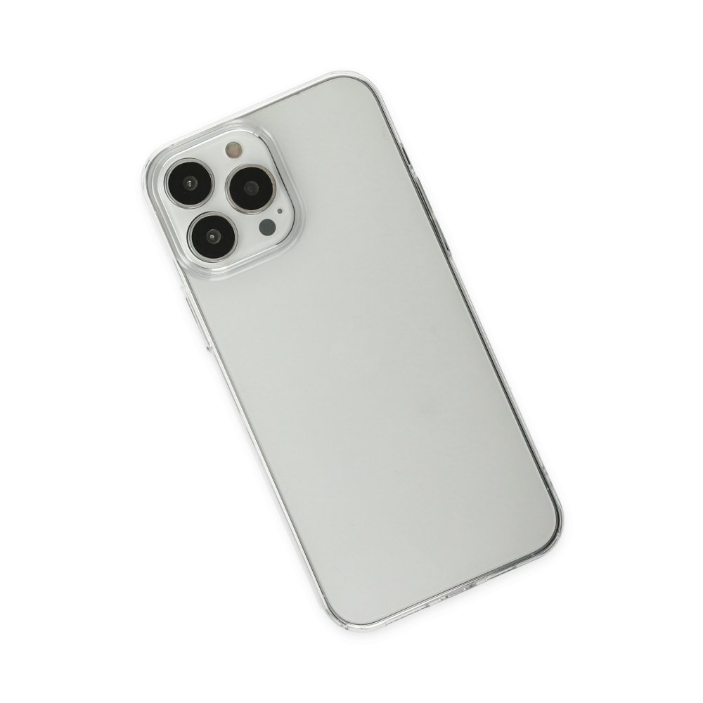 Newface iPhone 14 Pro Kılıf Pc Sert Şeffaf Kapak - Şeffaf