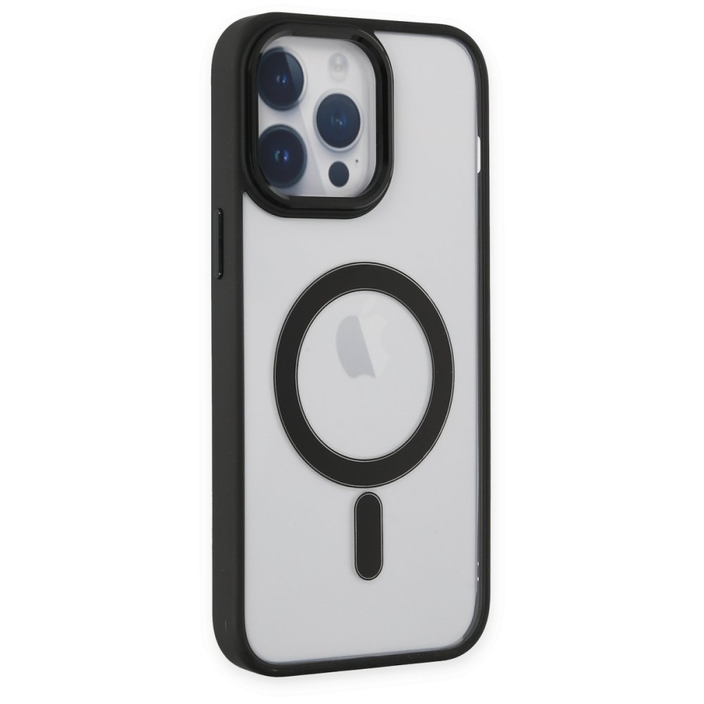 Newface iPhone 14 Pro Kılıf Room Magneticsafe Silikon - Siyah