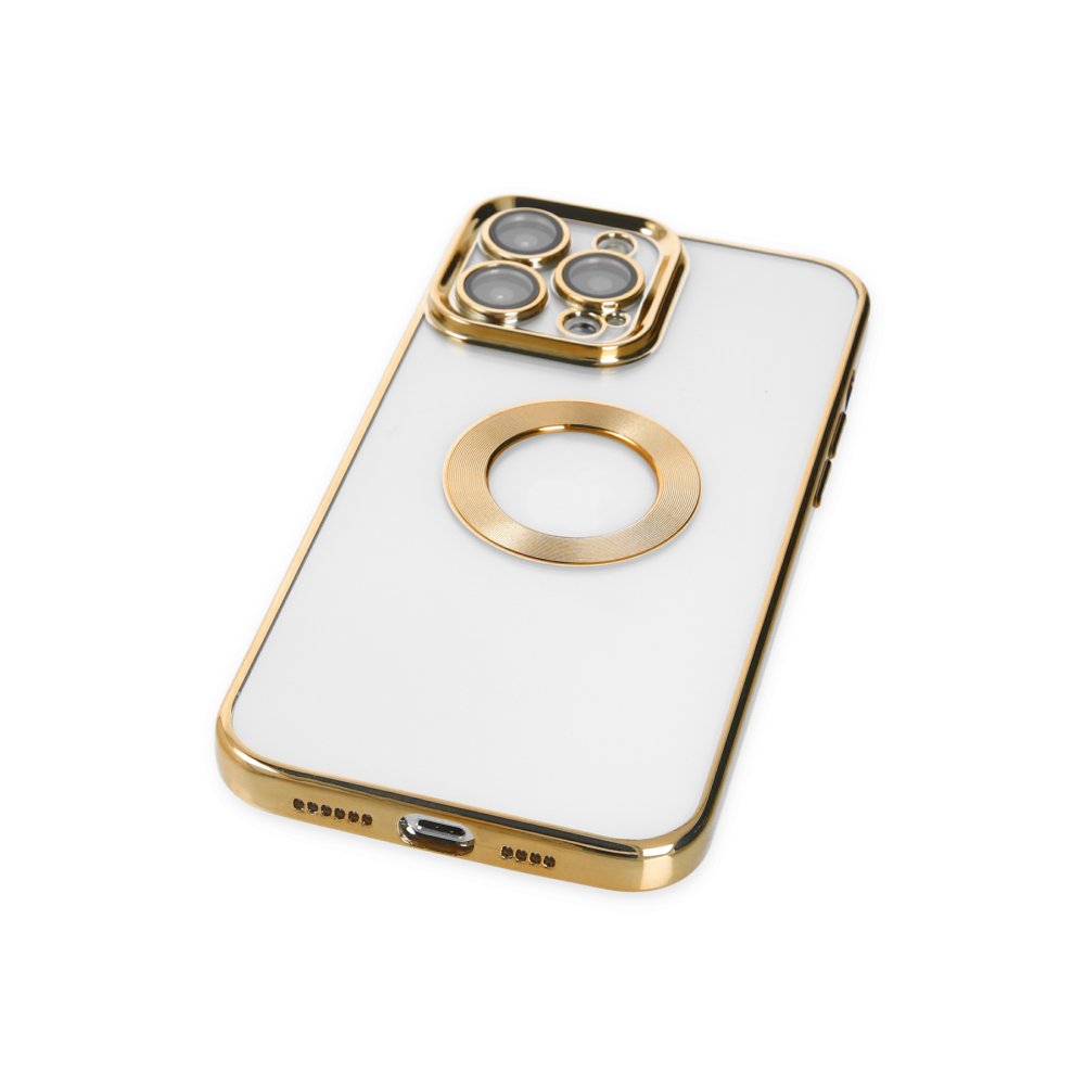 Newface iPhone 14 Pro Kılıf Slot Silikon - Gold