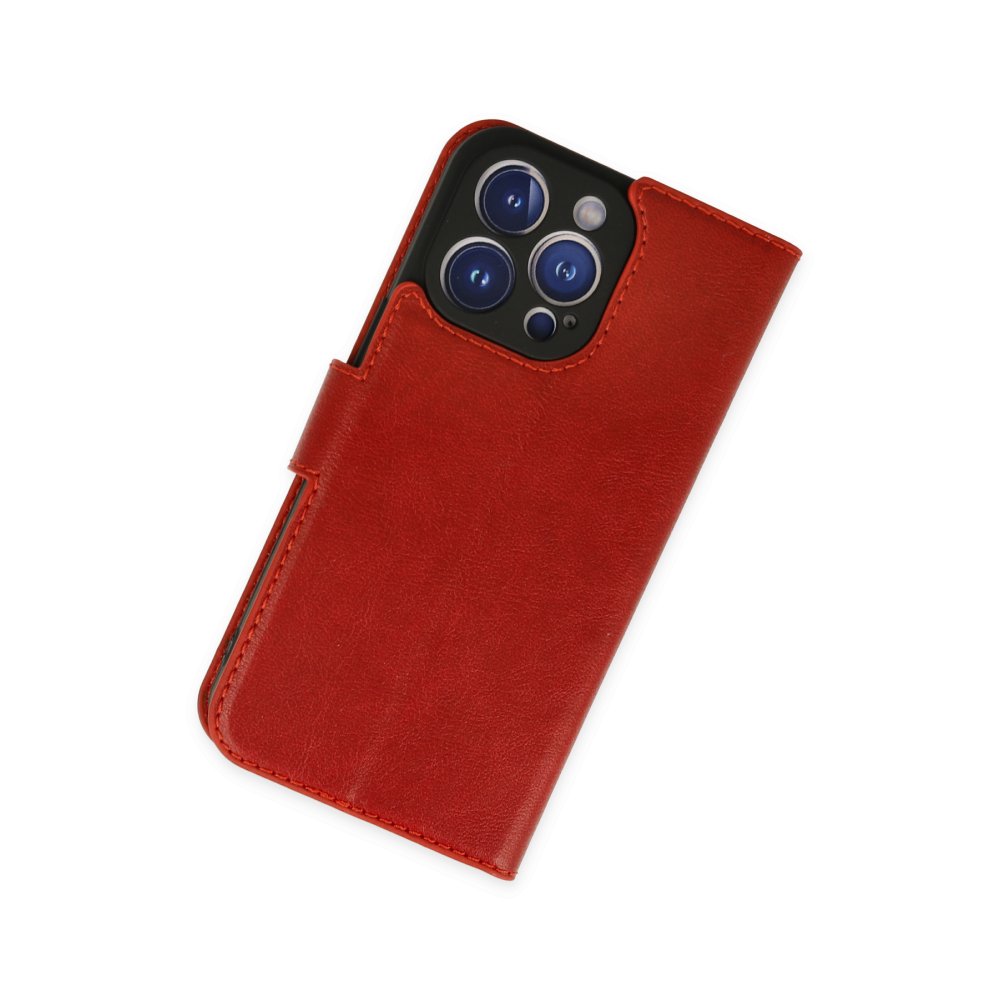 Newface iPhone 14 Pro Kılıf Trend S Plus Kapaklı Kılıf - Kırmızı