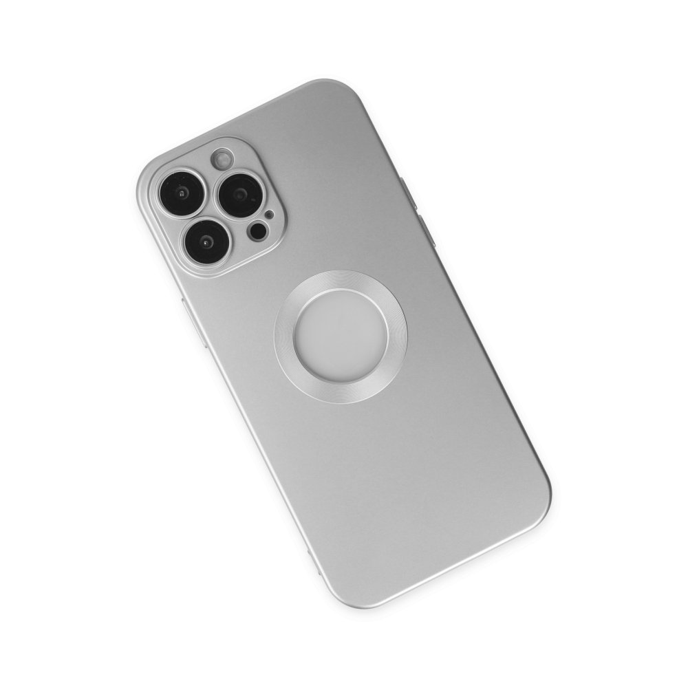 Newface iPhone 14 Pro Kılıf Vamos Lens Silikon - Gümüş
