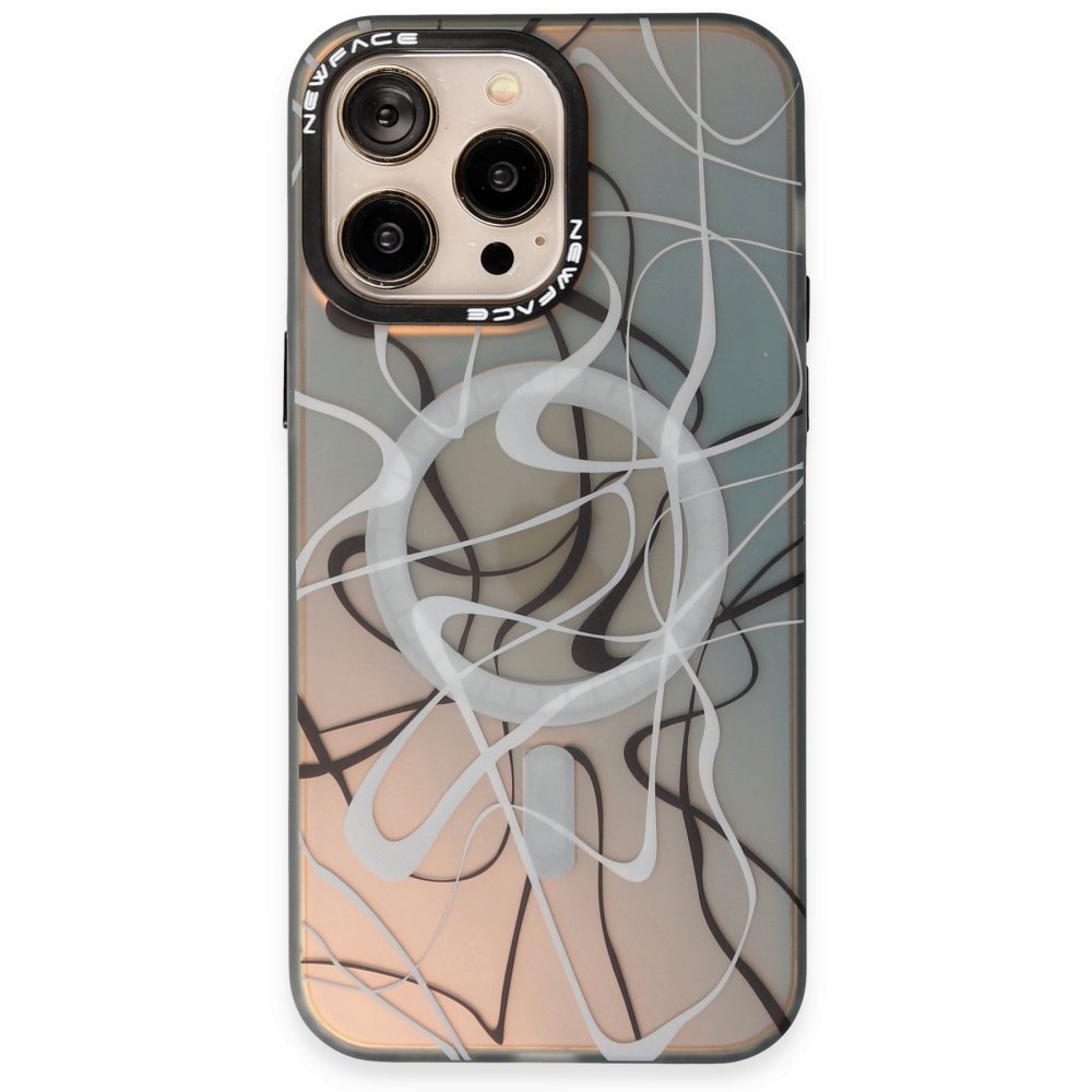 Newface iPhone 14 Pro Kılıf Venüs Magneticsafe Desenli Kapak - Venüs - 5