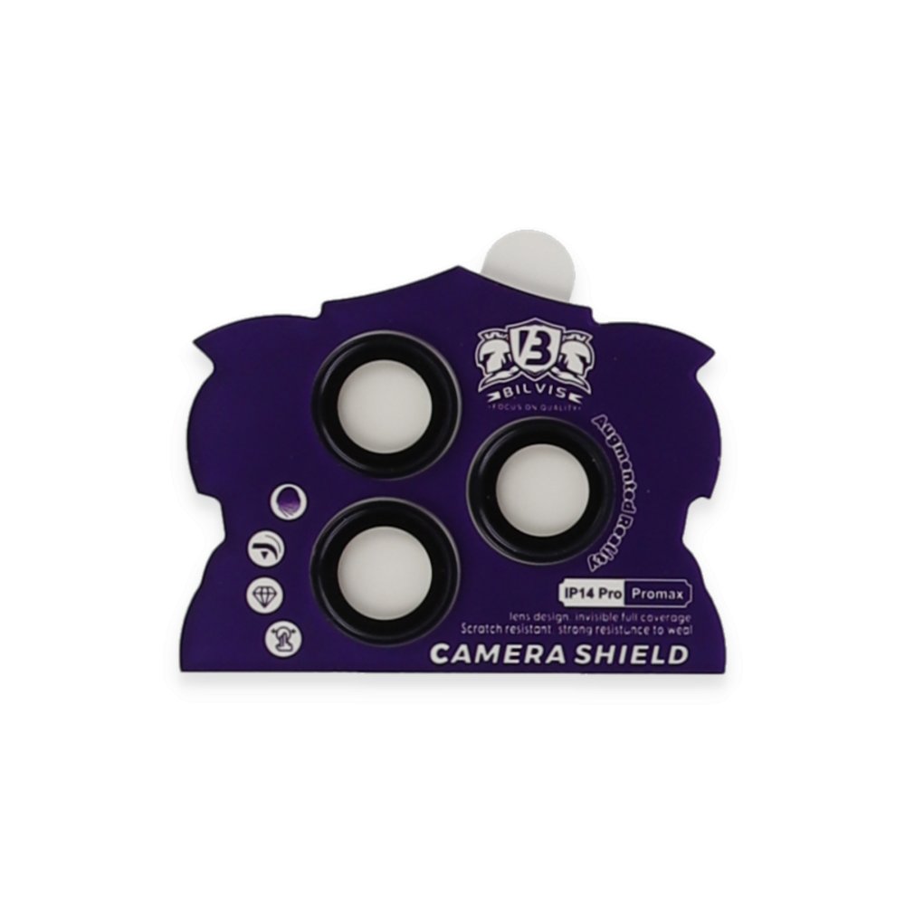 Newface iPhone 14 Pro Max Bilvis Titan Kamera Lens - Derin Mor