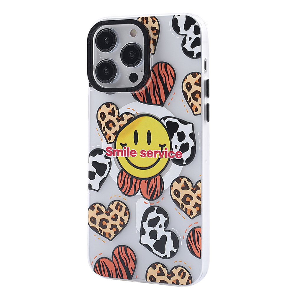 Newface iPhone 14 Pro Max Kılıf Apollo Magneticsafe Desenli Kapak - Apollo Şeffaf - 2