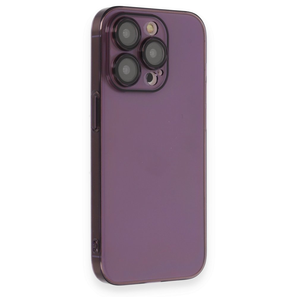 Newface iPhone 14 Pro Max Kılıf Armada Lensli Kapak - Derin Mor