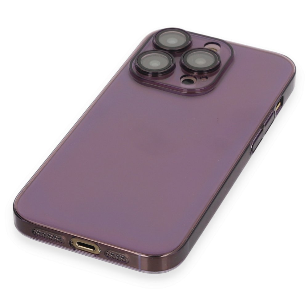 Newface iPhone 14 Pro Max Kılıf Armada Lensli Kapak - Derin Mor