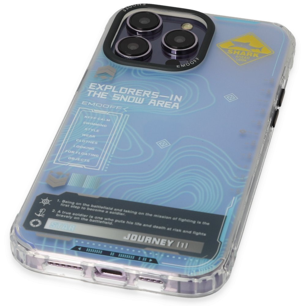 Keep Off iPhone 14 Pro Max Kılıf Cat Desenli Kapak - Cat - 14