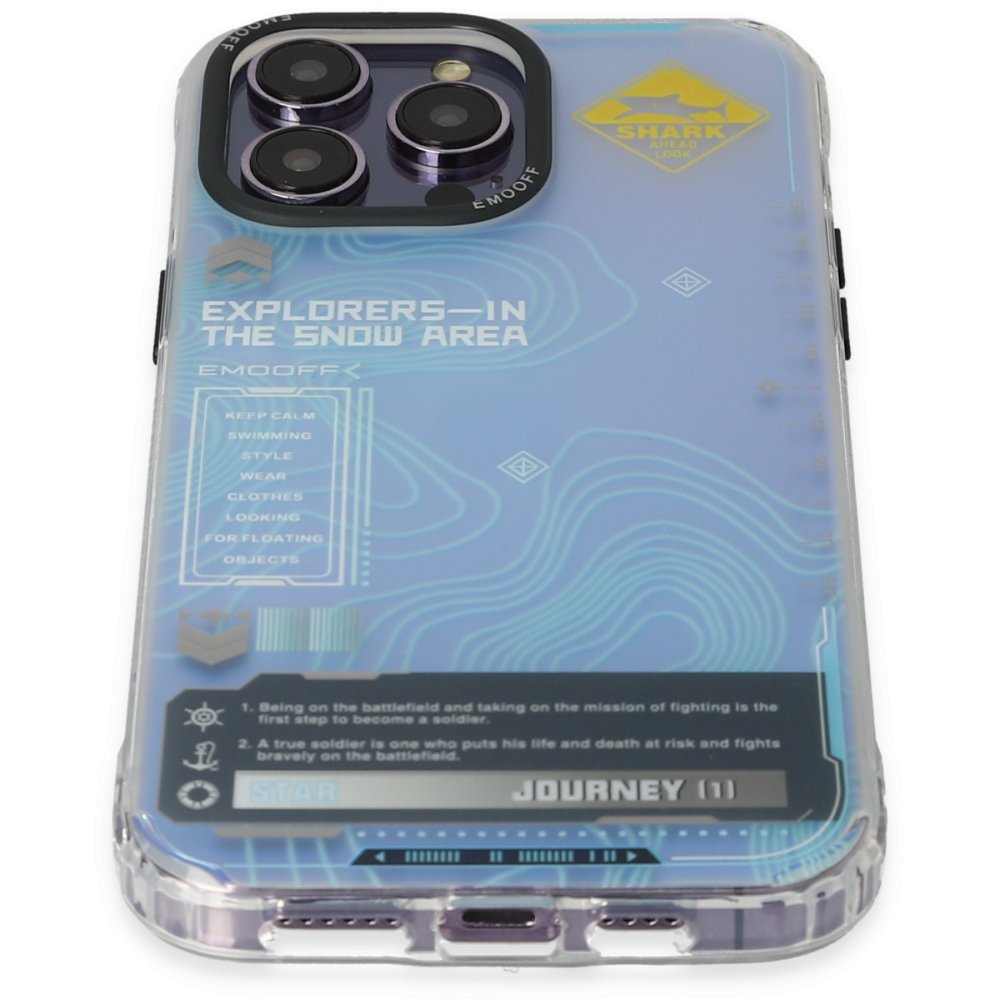 Keep Off iPhone 14 Pro Max Kılıf Cat Desenli Kapak - Cat - 14