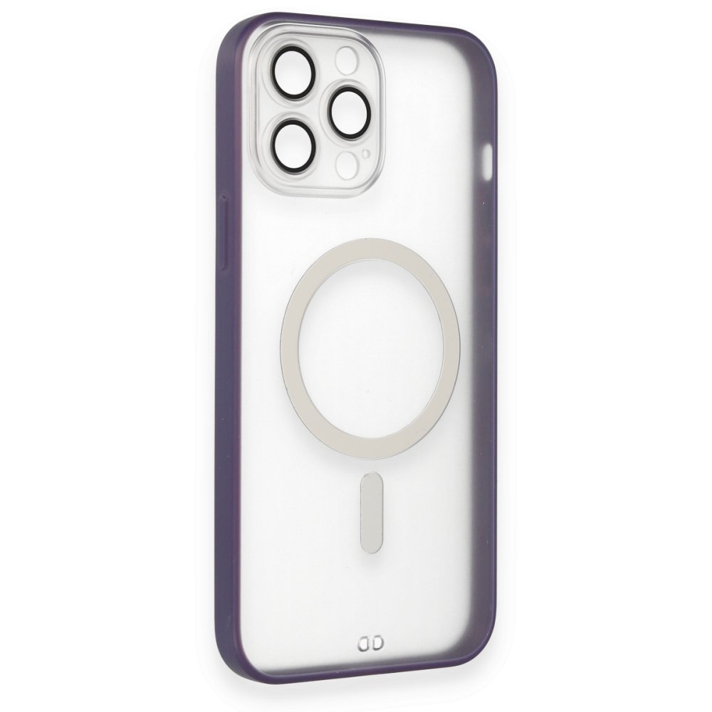 Newface iPhone 14 Pro Max Kılıf Grand Magneticsafe Kapak - Mor