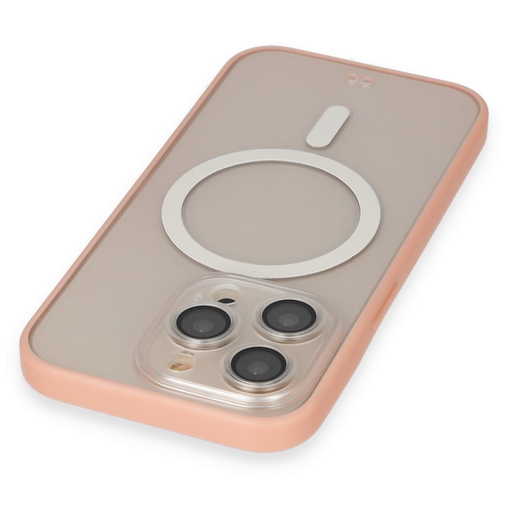 Newface iPhone 14 Pro Max Kılıf Grand Magneticsafe Kapak - Pembe