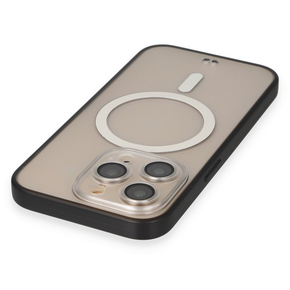 Newface iPhone 14 Pro Max Kılıf Grand Magneticsafe Kapak - Siyah