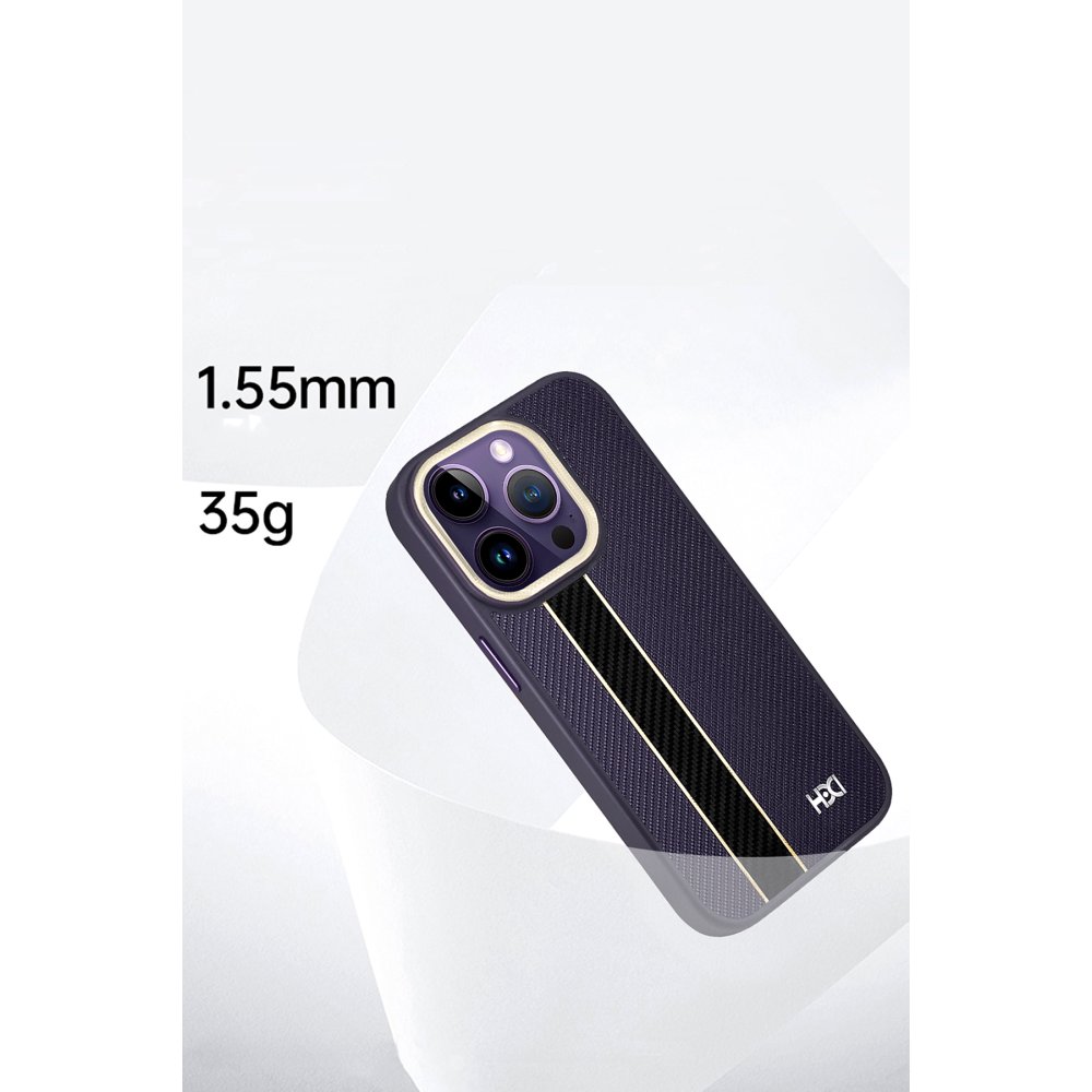 HDD iPhone 14 Pro Max Kılıf HBC-163 Times Kapak - Derin Mor