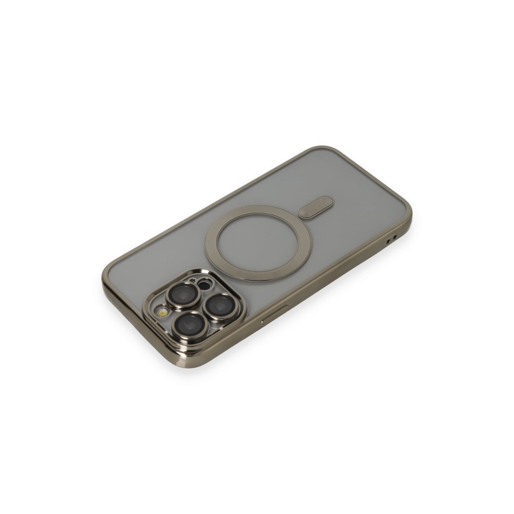 Newface iPhone 14 Pro Max Kılıf Kross Magneticsafe Kapak - Titan Gri