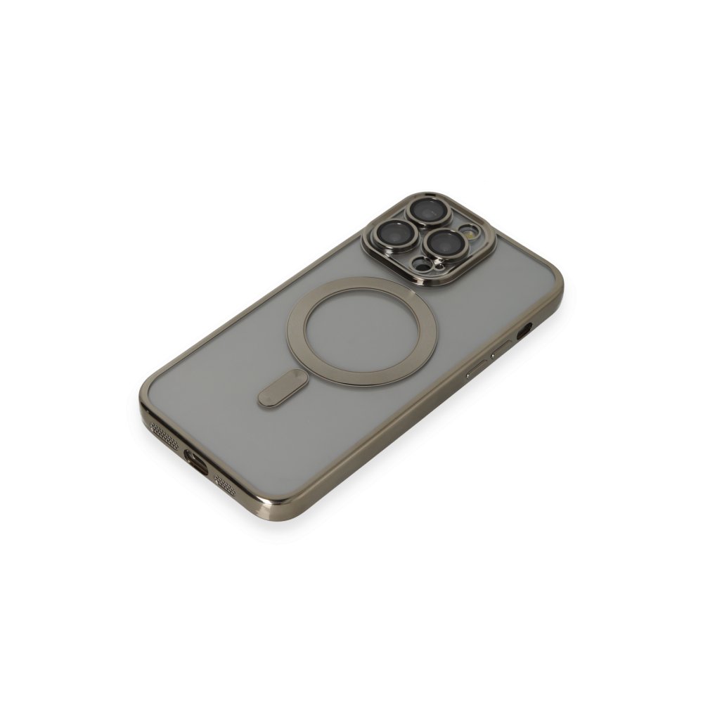 Newface iPhone 14 Pro Max Kılıf Kross Magneticsafe Kapak - Titan Gri