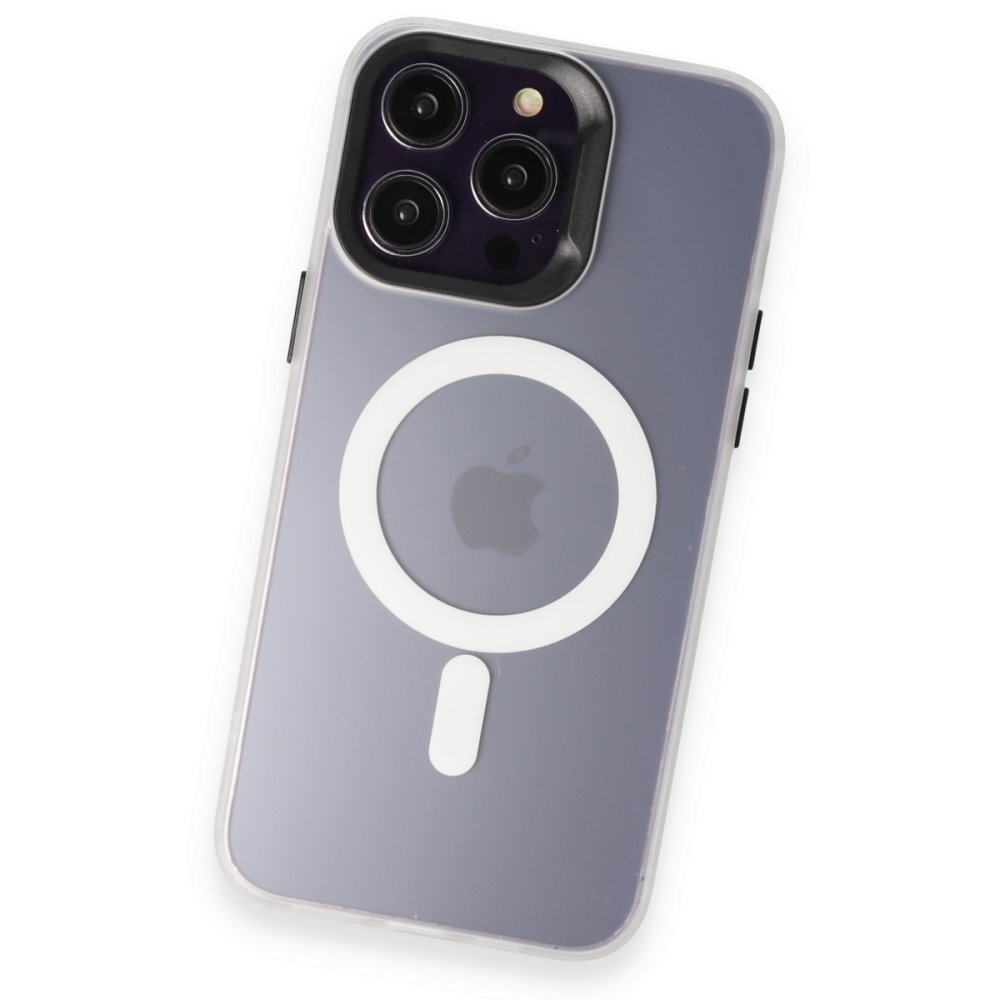Joko iPhone 14 Pro Max Kılıf Mateks Magsafe Kapak - Beyaz