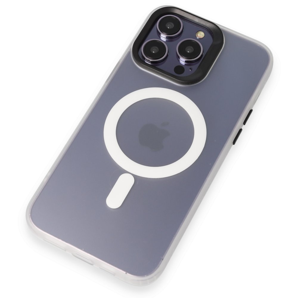 Joko iPhone 14 Pro Max Kılıf Mateks Magsafe Kapak - Beyaz