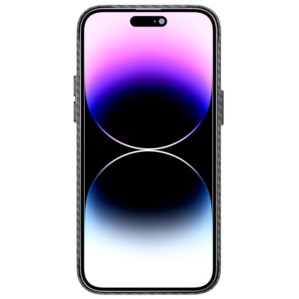 Newface iPhone 14 Pro Max Kılıf Mekanik Magsafe Kapak - Füme - 2