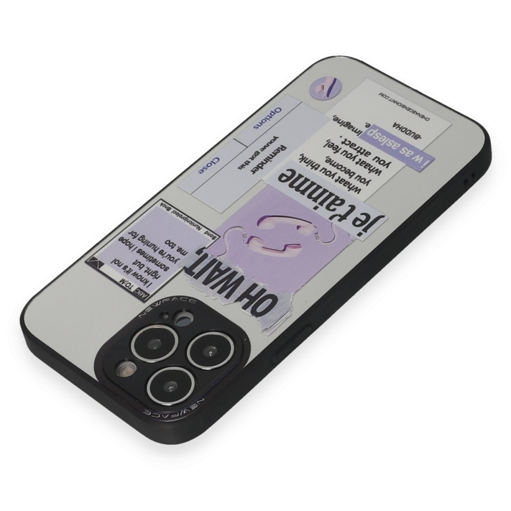 Newface iPhone 14 Pro Max Kılıf Mirror Desenli Kapak - Mirror - 6