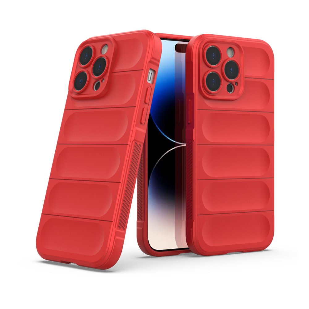 Newface iPhone 14 Pro Max Kılıf Optimum Silikon - Kırmızı