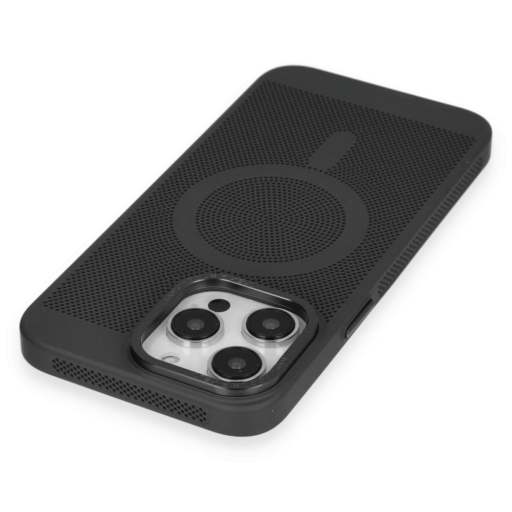Newface iPhone 14 Pro Max Kılıf Plüton Magneticsafe Kapak - Siyah
