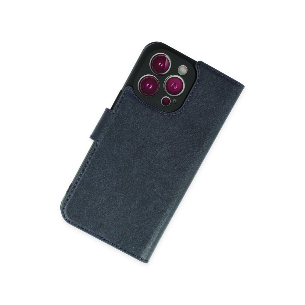 Newface iPhone 14 Pro Max Kılıf Trend S Plus Kapaklı Kılıf - Lacivert