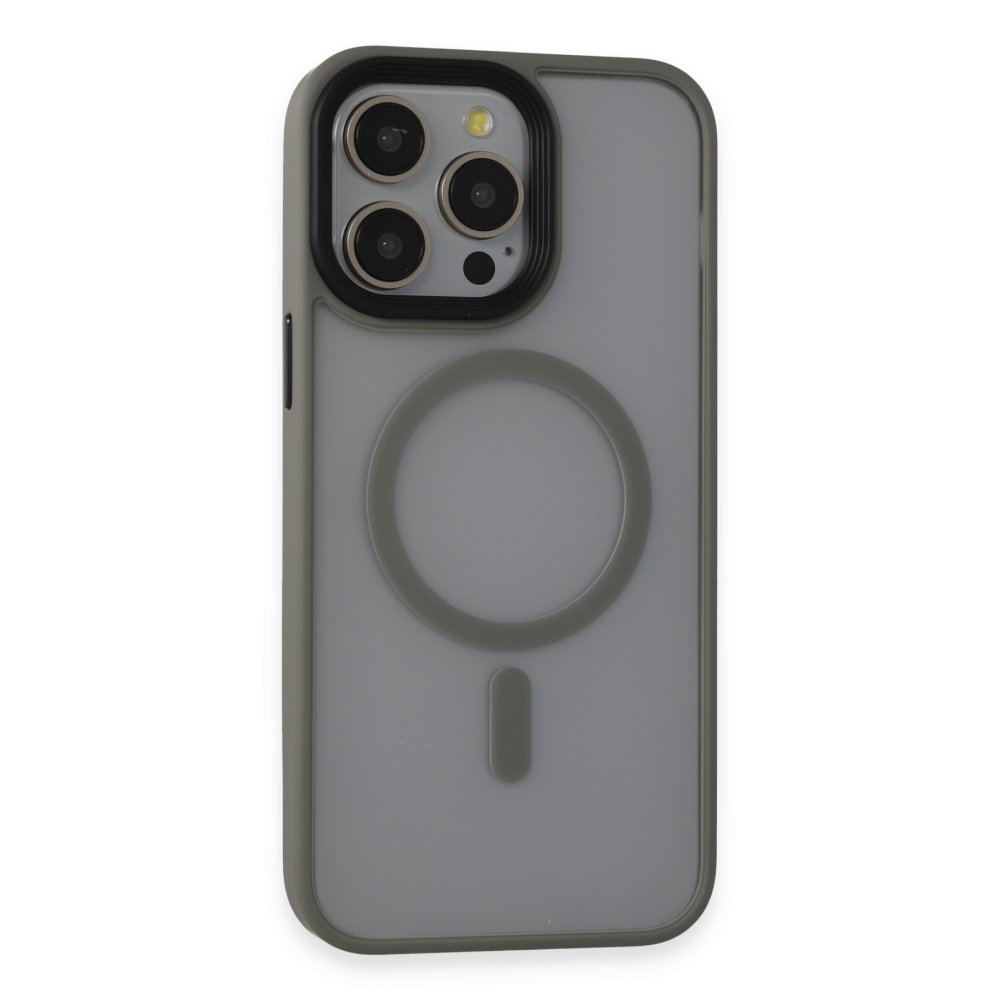 Newface iPhone 14 Pro Max Kılıf Trex Magneticsafe Kapak - Titan Gri