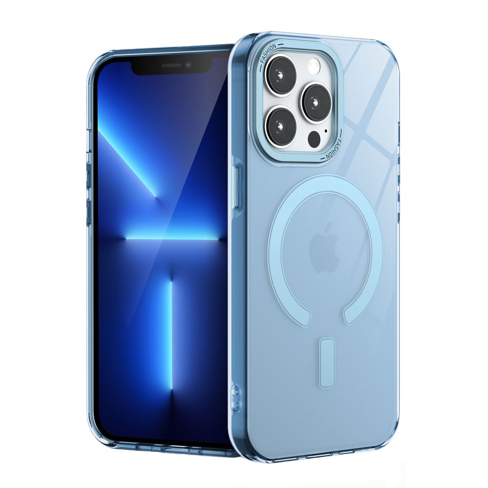 Newface iPhone 14 Pro Max Kılıf Troy Magsafe Kapak - Mavi