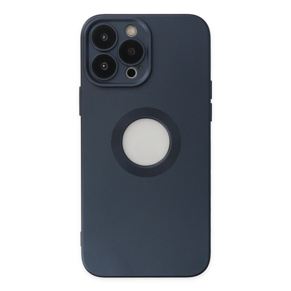 Newface iPhone 14 Pro Max Kılıf Vamos Lens Silikon - Lacivert