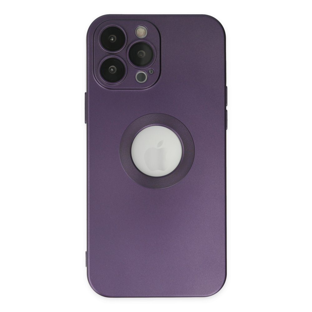 Newface iPhone 14 Pro Max Kılıf Vamos Lens Silikon - Mor
