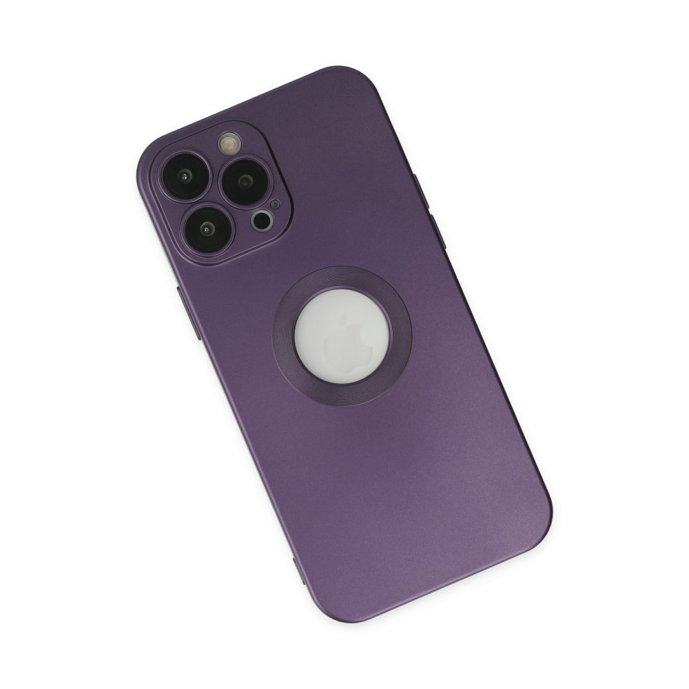Newface iPhone 14 Pro Max Kılıf Vamos Lens Silikon - Mor