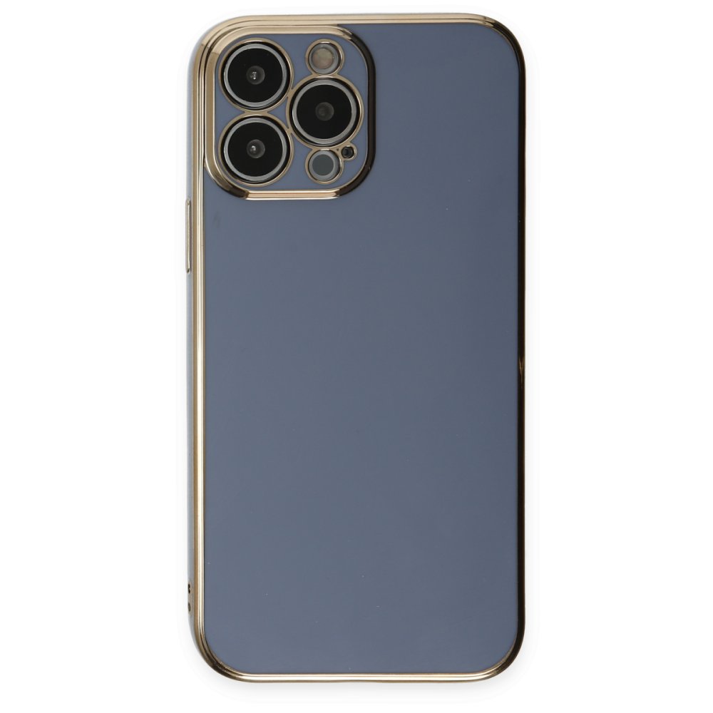 Newface iPhone 14 Pro Max Kılıf Volet Silikon - Mavi