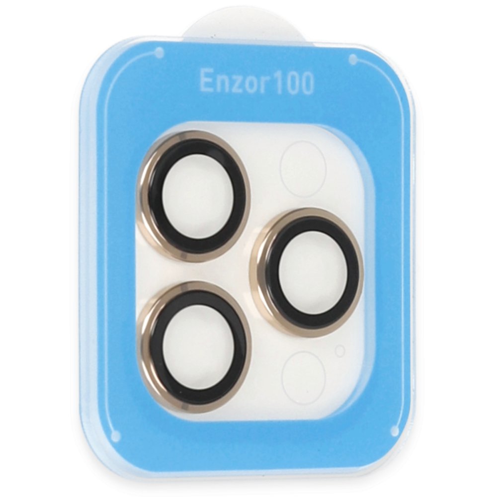 Keep Off iPhone 14 Pro Max Kuzoom Metal Kamera Lens - Gold