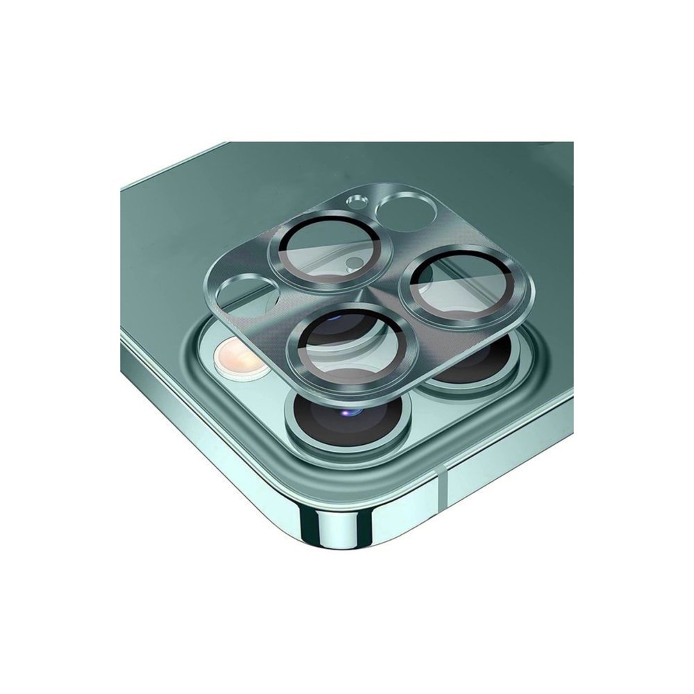 Newface iPhone 14 Pro Max Pers Alüminyum Kamera Lens - Yeşil