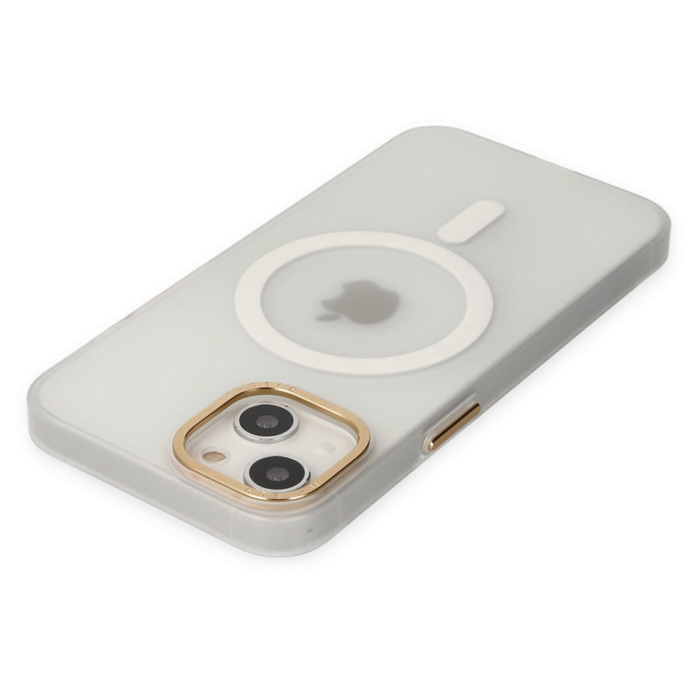 Newface iPhone 15 Kılıf Lodos Magneticsafe Mat Kapak - Şeffaf