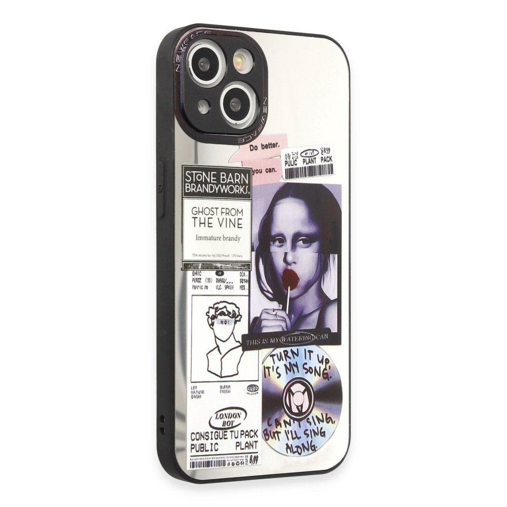 Newface iPhone 15 Kılıf Mirror Desenli Kapak - Mirror - 2