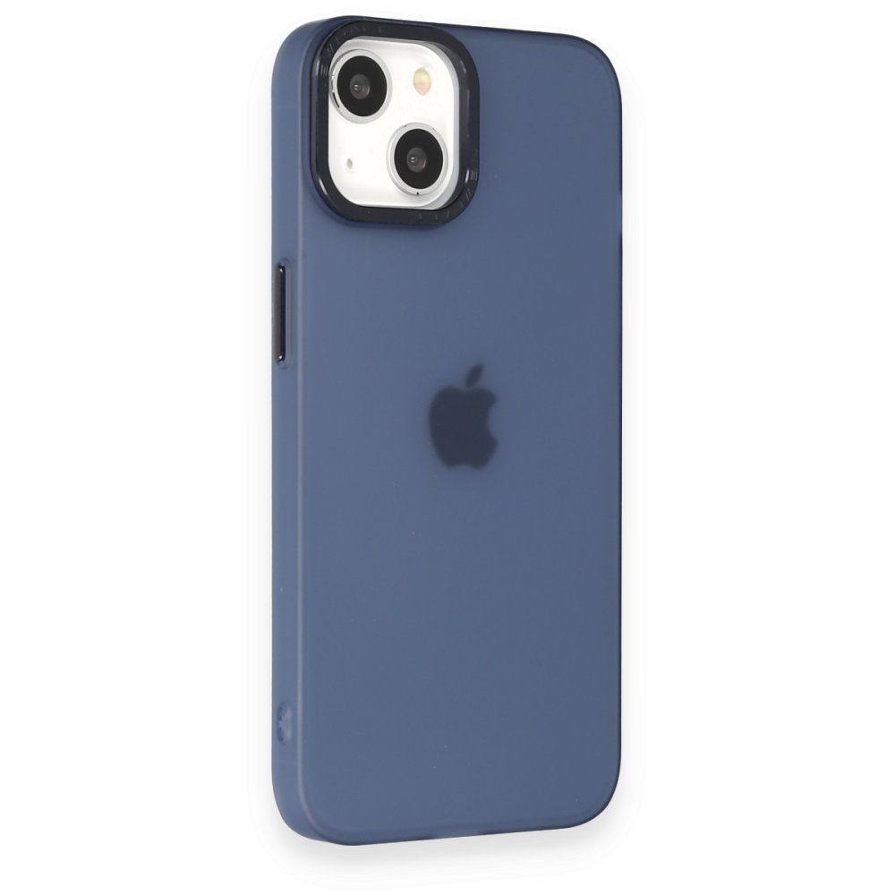 Newface iPhone 15 Kılıf Modos Metal Kapak - Mavi