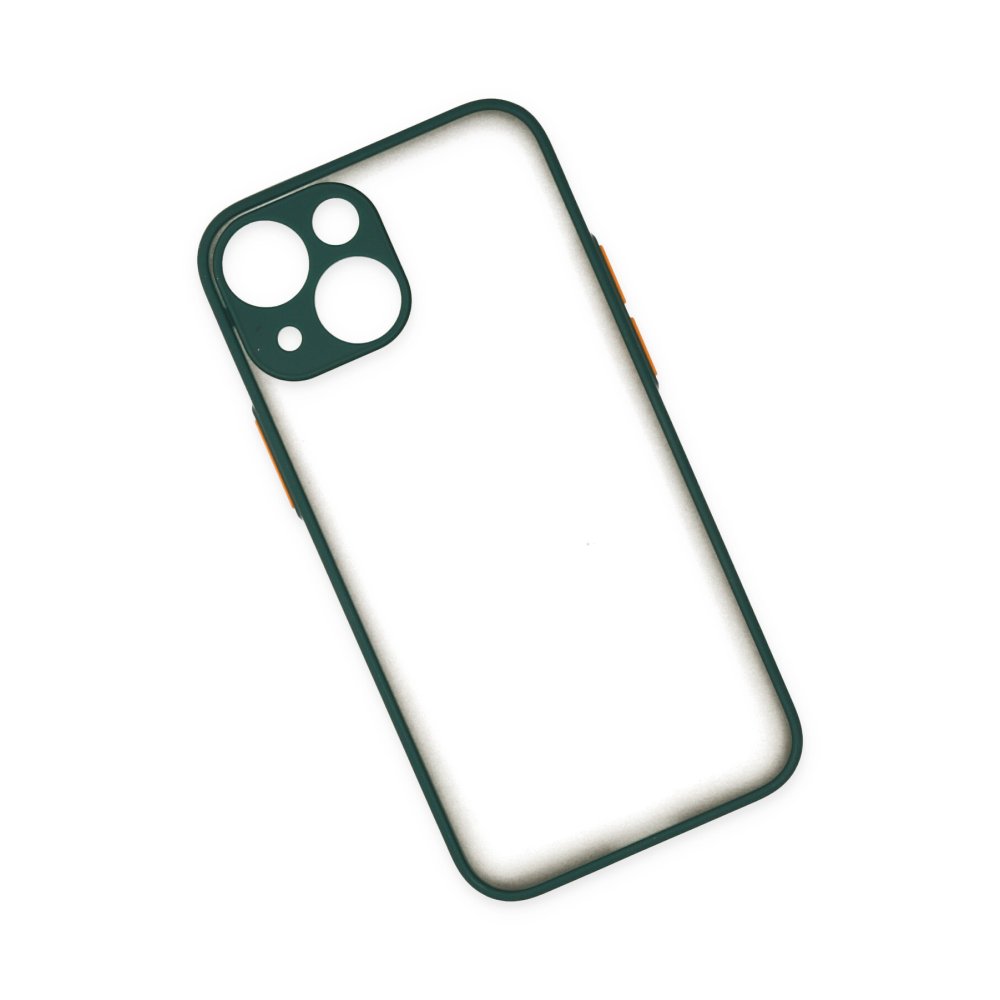 Newface iPhone 15 Kılıf Montreal Silikon Kapak - Yeşil