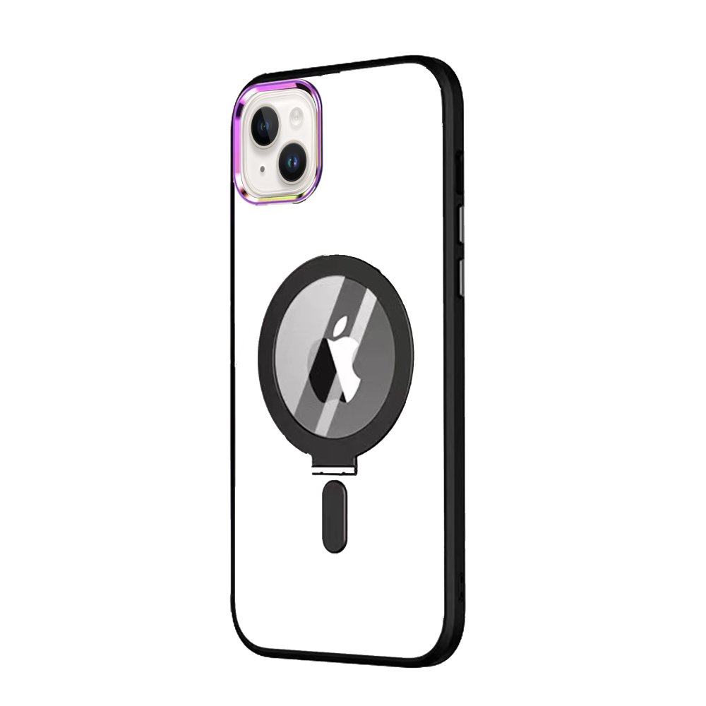 Newface iPhone 15 Kılıf Mudo Magneticsafe Standlı Kapak - Siyah