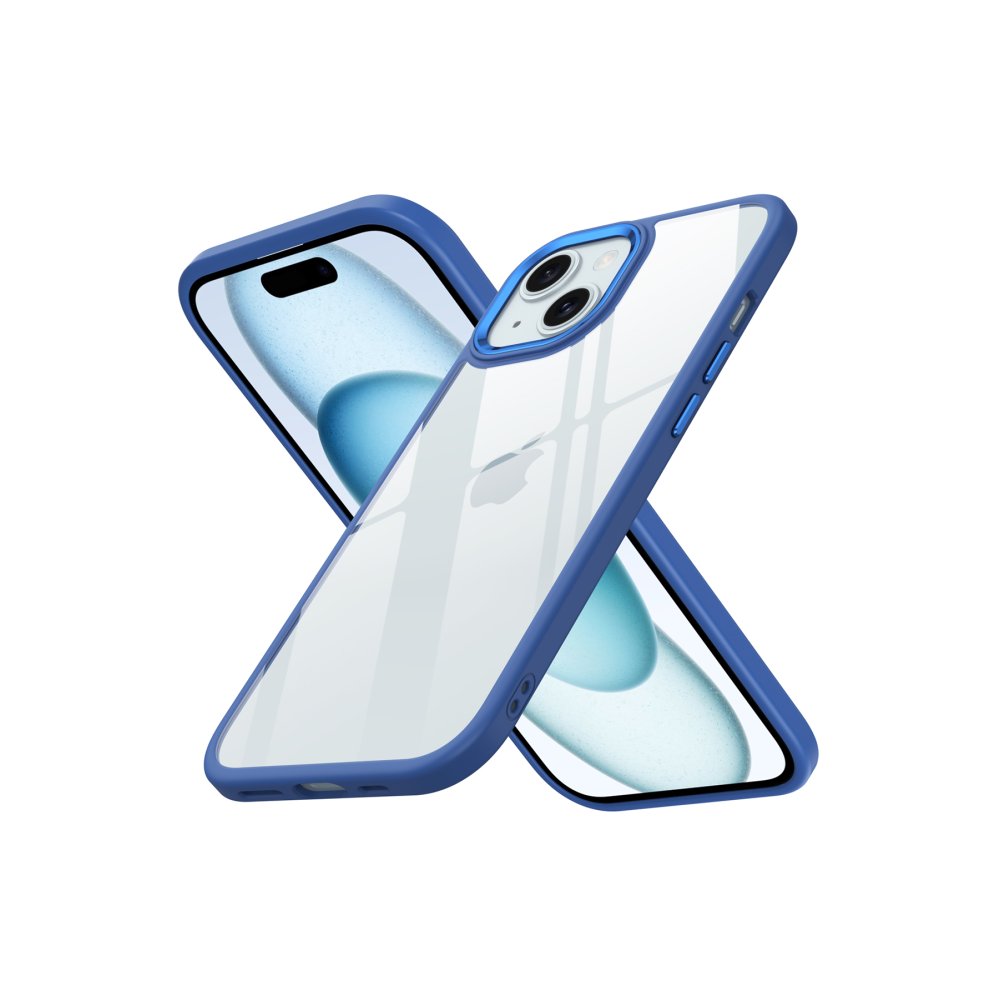 Newface iPhone 15 Kılıf Power Silikon - Mavi