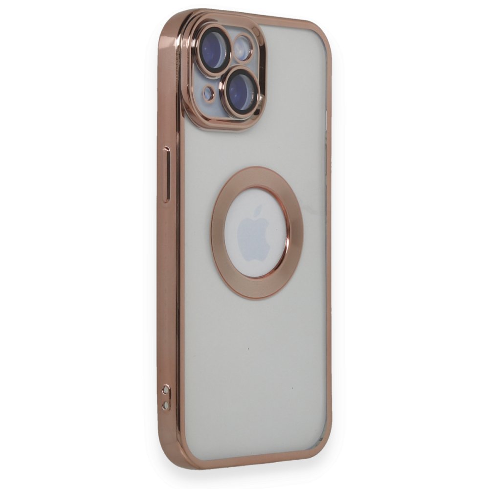 Newface iPhone 15 Kılıf Slot Silikon - Rose Gold