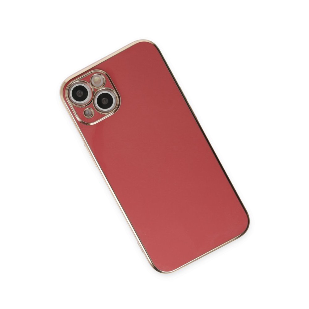 Newface iPhone 15 Kılıf Volet Silikon - Kırmızı