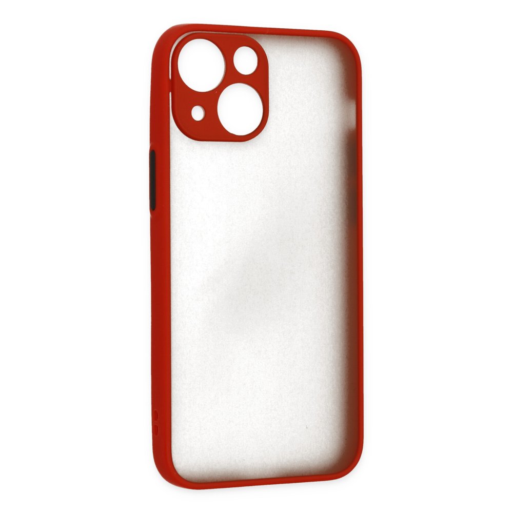 Newface iPhone 15 Plus Kılıf Montreal Silikon Kapak - Kırmızı