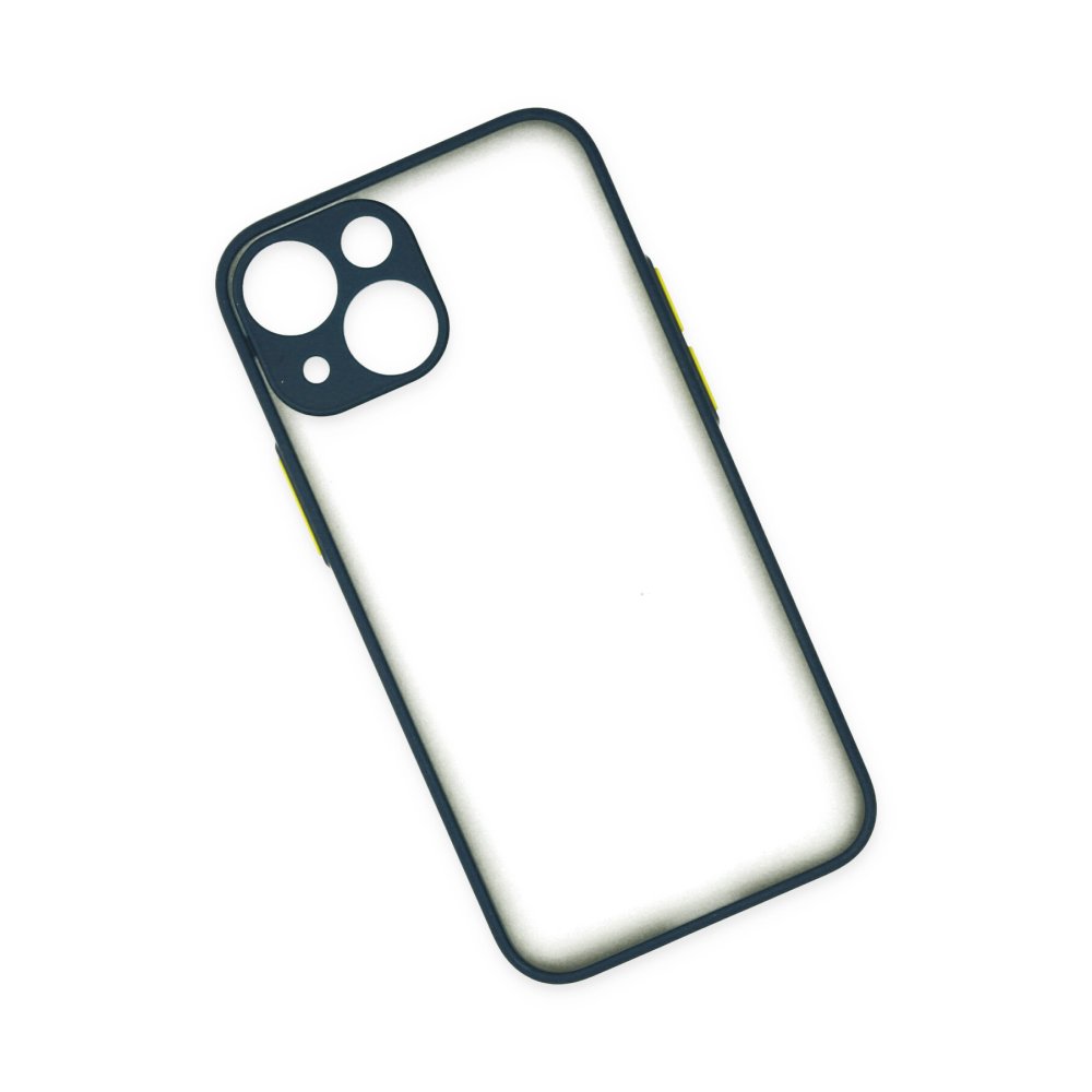 Newface iPhone 15 Plus Kılıf Montreal Silikon Kapak - Lacivert