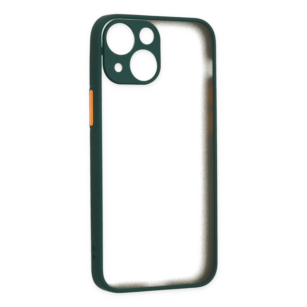 Newface iPhone 15 Plus Kılıf Montreal Silikon Kapak - Yeşil