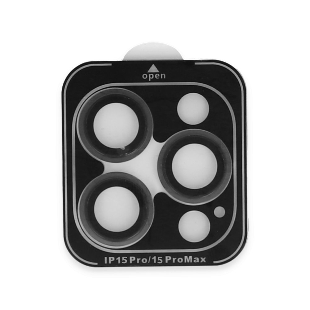 Newface iPhone 15 Pro Bind Metal Kamera Lens - Siyah