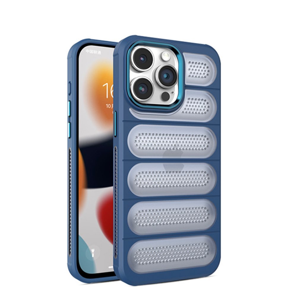 Newface iPhone 15 Pro Kılıf Airmax Silikon Kapak - Lacivert